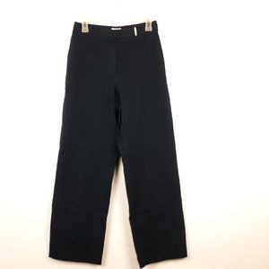 Liz Claiborne Women's Anissa Pants Size 8 Stretch Blue Flare/Wide Leg High Waist